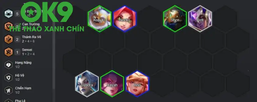 Đội hình giữa game Jinx THL
